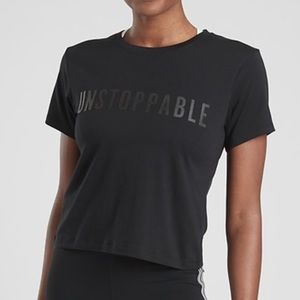 Athleta Black/Black Unstoppable Tee